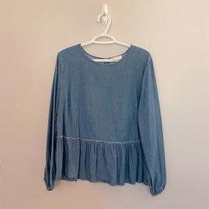 Universal Thread, denim style, peplum top